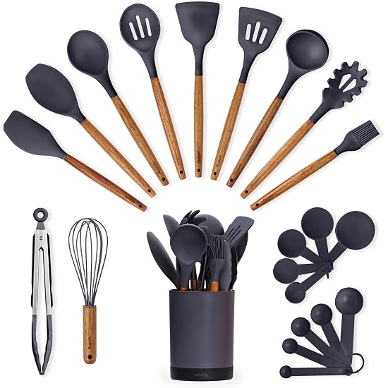 AVGPD 26-Piece Silicone Cooking Utensils Set with Holder