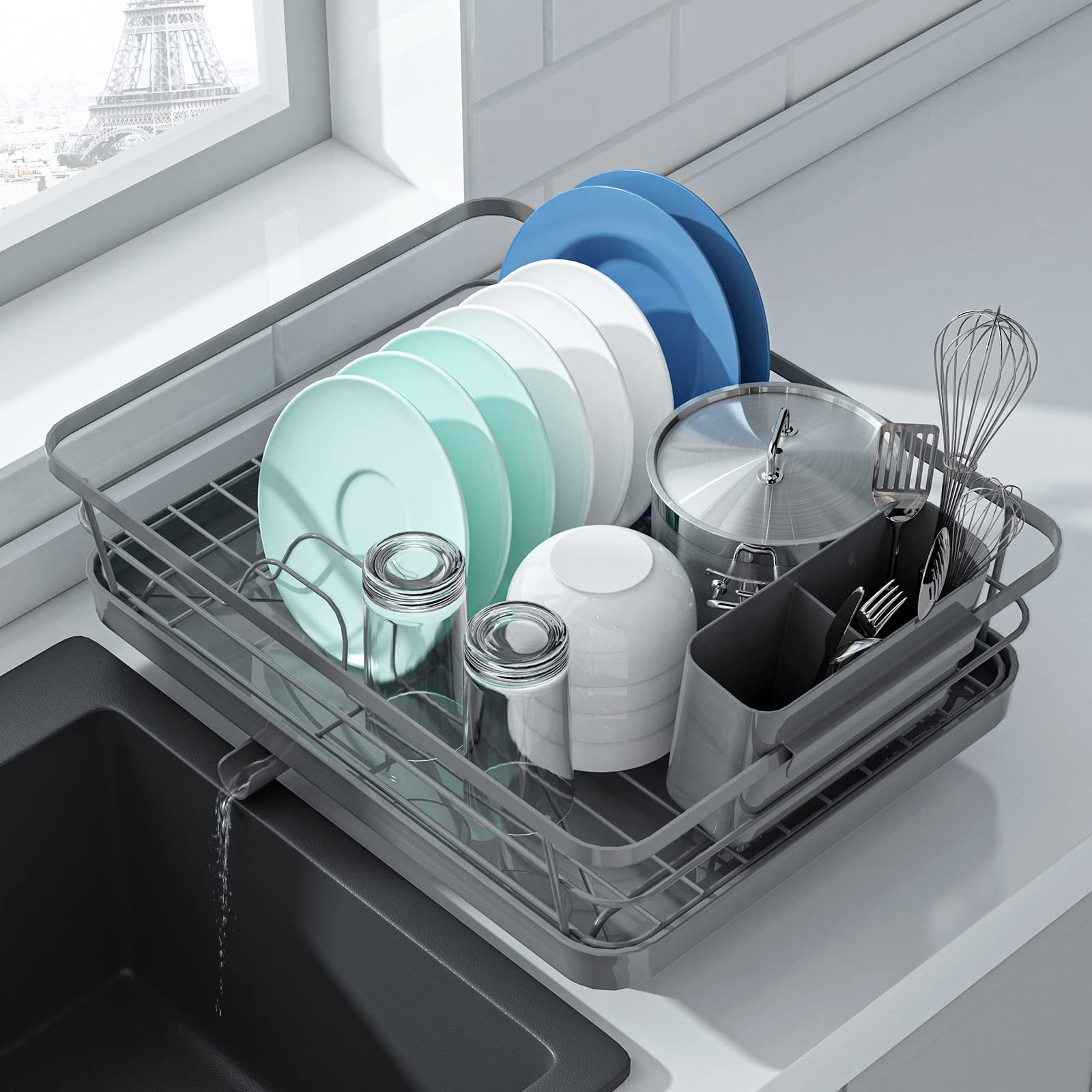 Kitsure Stainless Steel Dish Drying Rack
