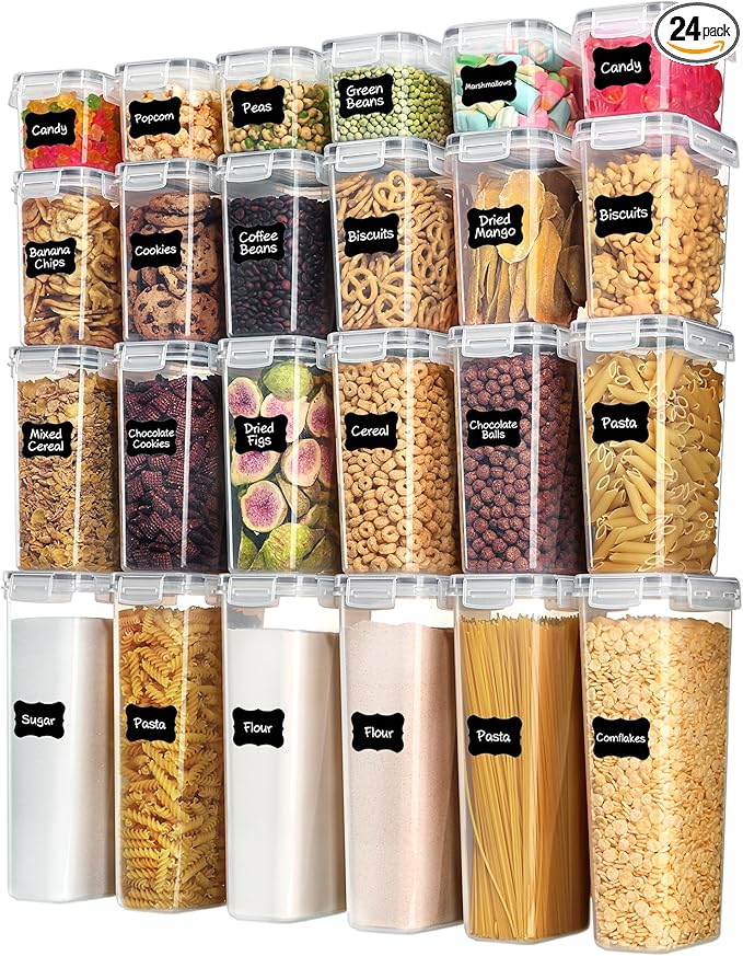 Vtopmart 24-Piece Airtight Food Storage Containers for Pantry